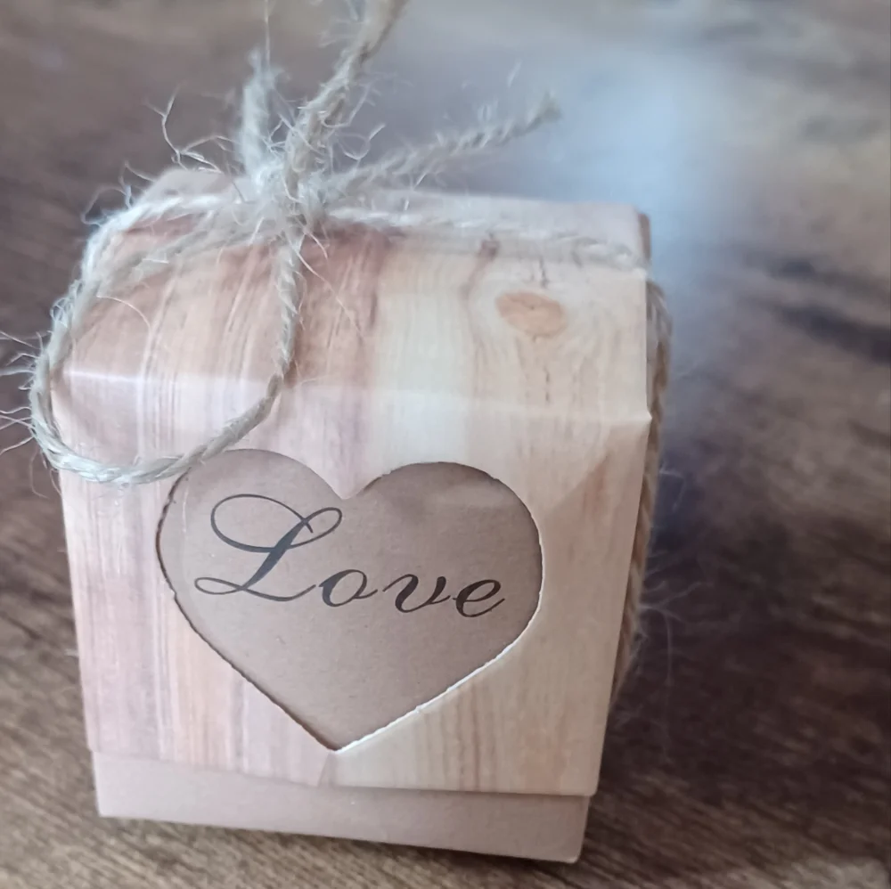 10pcs Wedding / Baby Shower Rustic Farmhouse Paper Party Gift Goodie Boxes